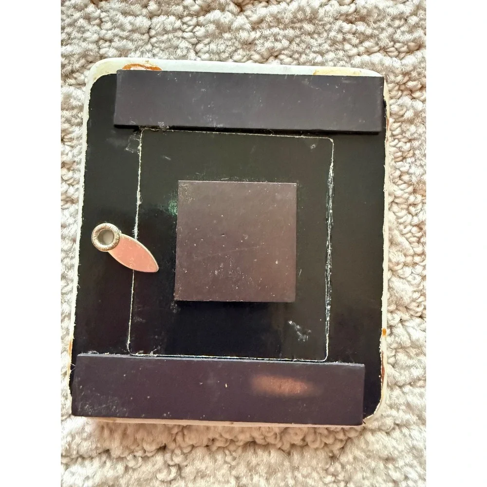 Vintage 90s Ceramic Picture Frame 3x3.5